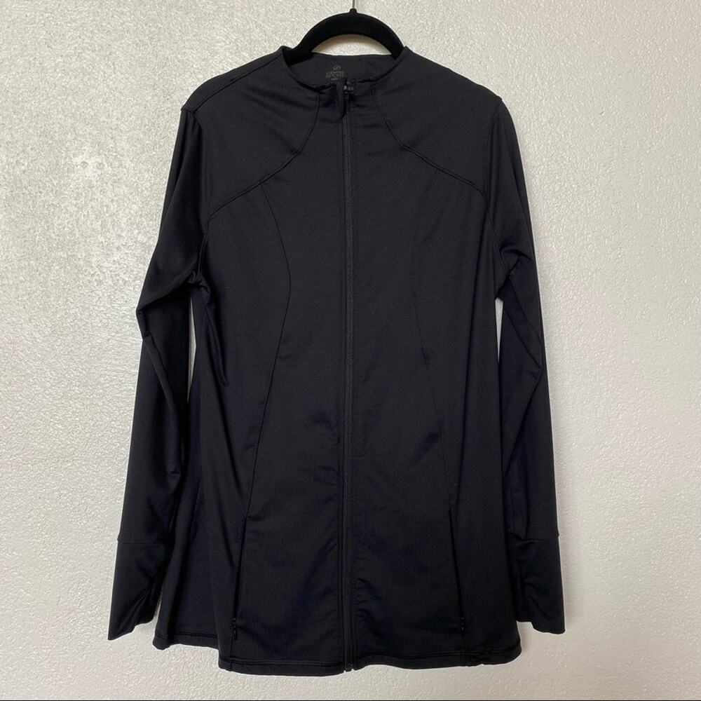 Soma Sport Collarless Zip Front Sweatshirt Size Small